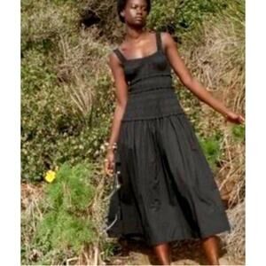 NWOT Doen Black Midi Dress